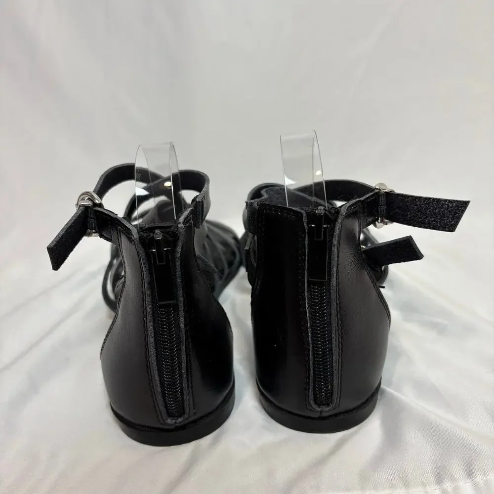 Torrid Black Criss-Cross Strappy Gladiator Sandals Women Size 9 WW